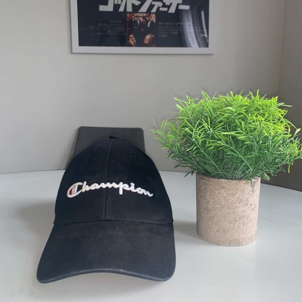 Champion Baseball Cap With Logo In Black